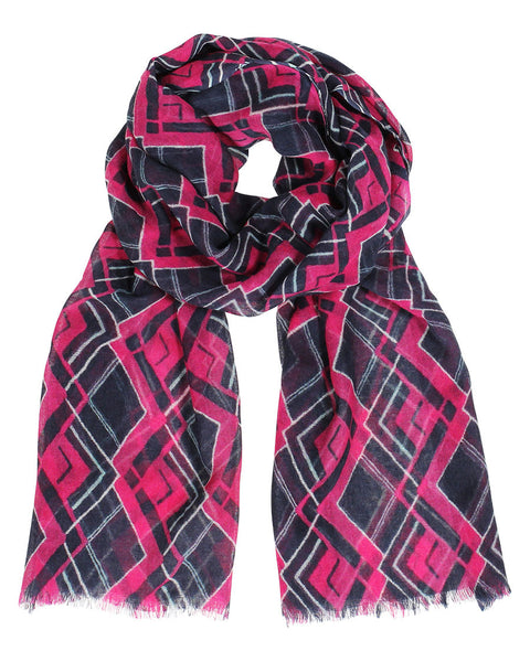 Men's Brown Check Soft Cotton Fashion Scarf - Anika Dali